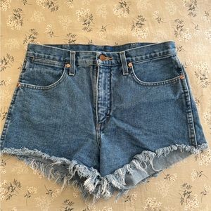 Wrangler cut off denim shorts